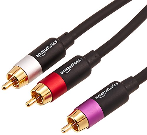 Amazon Basics Câble audio RCA 1 mâle vers 2 mâles – 2,4 m