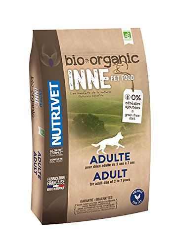 NUTRIVET – INNE Bio Chien Adulte – Croquettes sans Céréales – Chien Adulte – Volaille – 80% d’ingrédients d’origine…