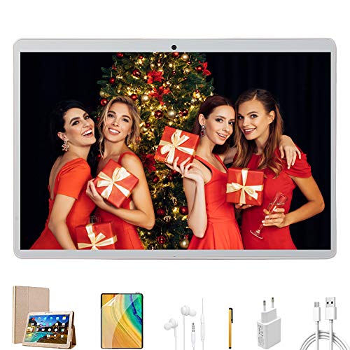 Voukou Tablette Tactile 10 Pouces 4G Android 9.0, 64Go de Mémoire et 4Go de RAM Octa-cœurs Tablette avec Clavier Dual…