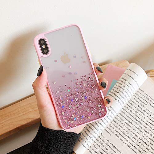 Cocomii Glitter Gradient Clear iPhone XS Max Coque, Svelte Doux TPU Silicone Caoutchouc Gel Éclat Paillettes Bling Case…
