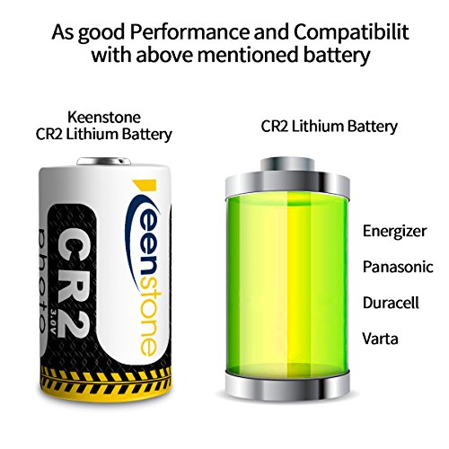 Piles CR2 Lithium, Keenstone 850mAh Batterie CR2 3V Lithium 12PCS, Compatible avec DLCR2 | CR15H270 | KCR2, SLR Batterie…