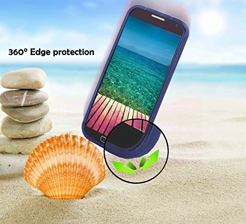 cadorabo Coque pour Samsung Galaxy Note 4 en Candy Bleu FONCÉ – Housse Protection Souple en Silicone TPU avec Anti-Choc…