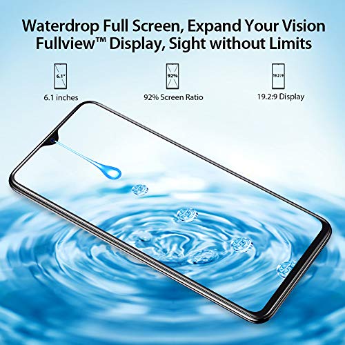Téléphone déverrouillé Gratuit pour Carte SIM pour Smartphone A60, Goutte d’eau Plein écran de 6,088 Pouces, Batterie…