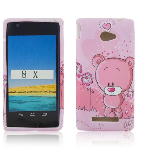 thematys Étui/Housse pour Smartphone HTC, Silikon Süßer Bär, HTC Windows Phone 8X