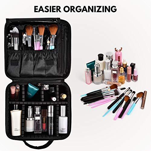 Trousse de Maquillage Voyage Makeup Cas Professionnel Sac Organiseur Rangement Cosmétique Boîtes Étanche Portable Makeup…