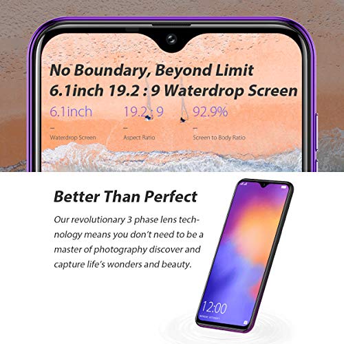 vernee M7 Telephone Portable Débloqués, 4Go + 64Go Dual SIM 4G Smartphone Android 9.0, MTK6761 Quad-Core 13MP/8MP 3…