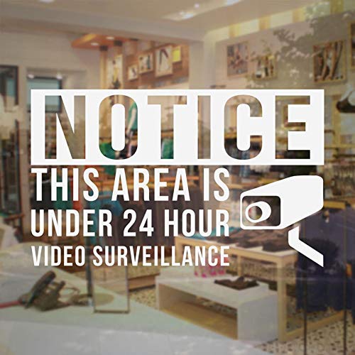Vidéo Surveillance Sign Store Business Devis Annonce Vente D’Autocollants En Vinyle Pour La Surveillance Vidéo Dans La…