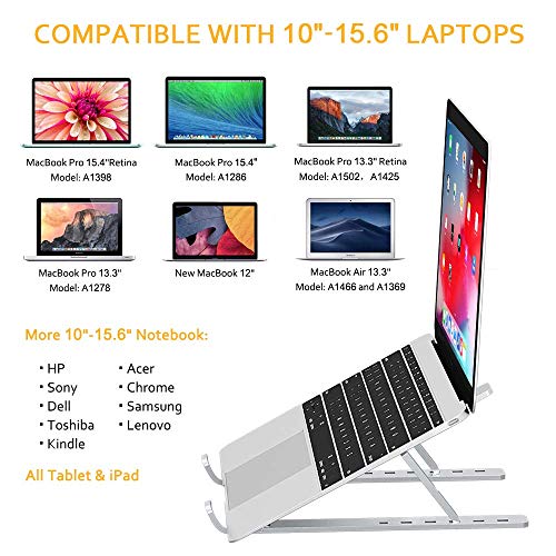 Babacom Support Ordinateur Portable Laptop Stand, Support PC Portable Ventilé en Aluminium Réglable, Refroidisseur…