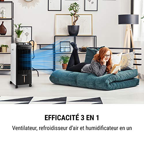 oneConcept Climatiseur Mobile 3 en 1, Climatiseur Portable avec Humidificateur, Ventilateur, Climatiseur Mobile Sans…