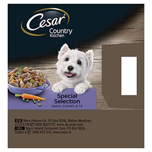Cesar Country , Cuisine chien plateaux en sauce,Sélection spéciale, 8 x 150 g, lot de 3