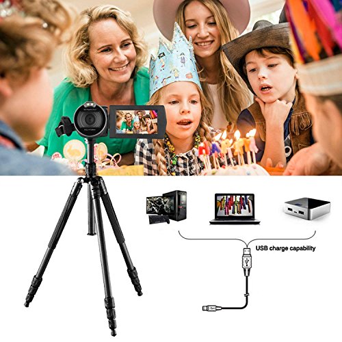 Caméra vidéo Caméscope Caméscope numérique 24MP 2,7 Pouces HD 1080P, enregistreur de caméra à Zoom numérique 16X avec…