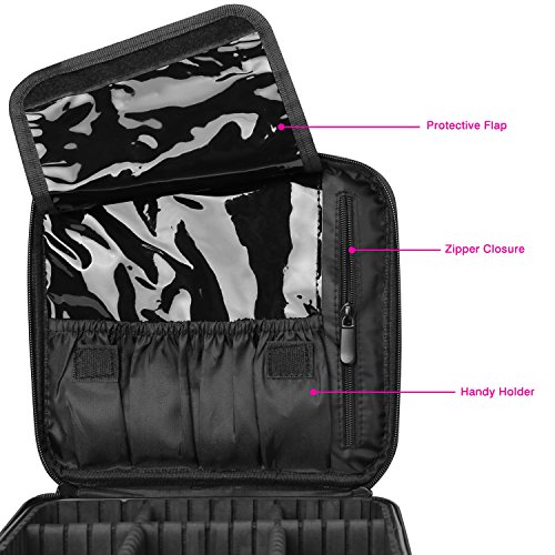 Luxspire Makeup Étui de Rangement Cosmétique, Maquillage Professionnel Ensemble Portable Sac de Rangement Pinceaux avec…