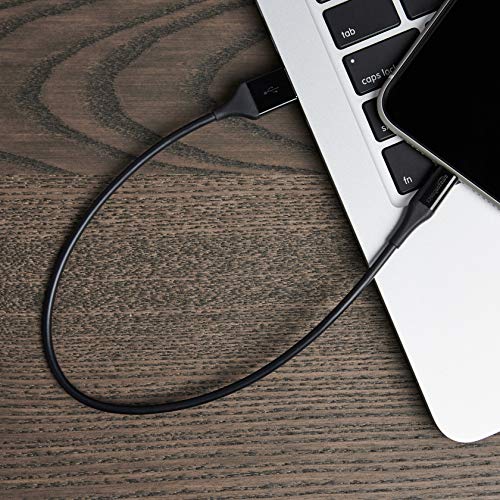 Amazon Basics Câble USB A vers Lightning Collection avancée Chargeur certifié MFi pour iPhone Noir 30,4 cm