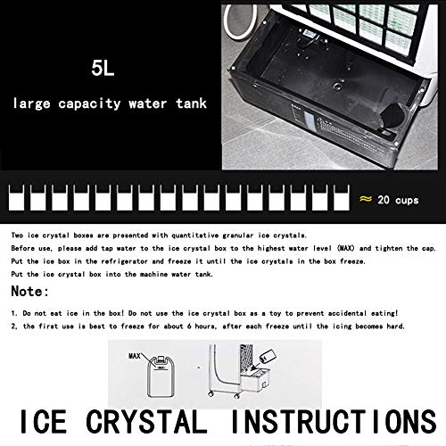 BNGHGF Mobile Air Conditioning Portable air Conditioner Air Cooler Water Cooling Humidifier – 80W