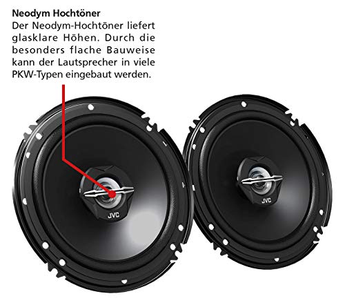 JVC J620 x Haut-parleur coaxial (16 cm, 2 voies) Noir