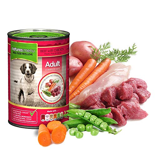 Natures Menu Lot de 12 boîtes de Conserve pour Chien 400 g