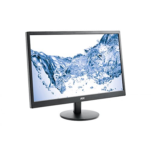 AOC Moniteur E2470SWH 59,9 cm (23,6 pouces) (VGA, DVI, dalle TN, HDMI, temps de réponse de 1 ms, 1920 x 1080, 60 Hz), noir, classe énergétique B