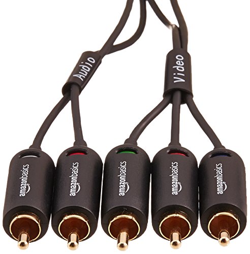 Amazon Basics Câble vidéo composante avec audio – 1,8 m