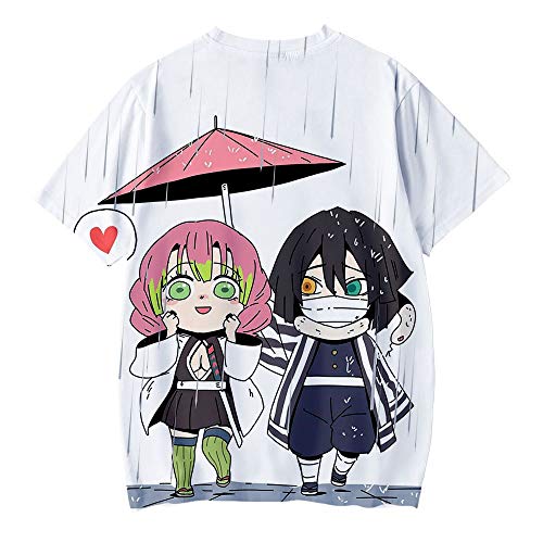 New Hot Men Cool Kimetsu No Yaiba T-Shirt Fashion Japanese Anime Demon Slayer Cartoon T-Shirt Hip Hop Top Punk T-Shirt…