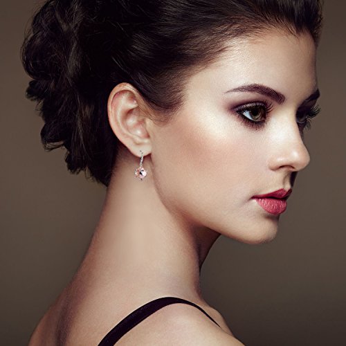 Sue’s Secret Boucles d’oreilles élégantes en forme de flocon de neige avec cristaux Swarovski