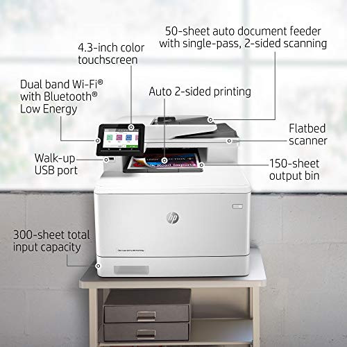HP Color LaserJet Pro M479fdw- Imprimante laser – Recto-verso – A4 – 38 400 x 600 ppp – jusqu’à 27 ppm (mono) (couleur…