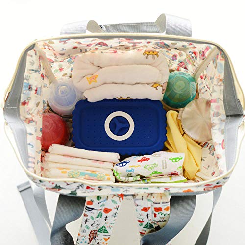 qiqiu Langer Pour Bébé Sac momie Sac multifonctionnel de grande capacité pour bébé Sac à langer pour bébé – Canard jaune…