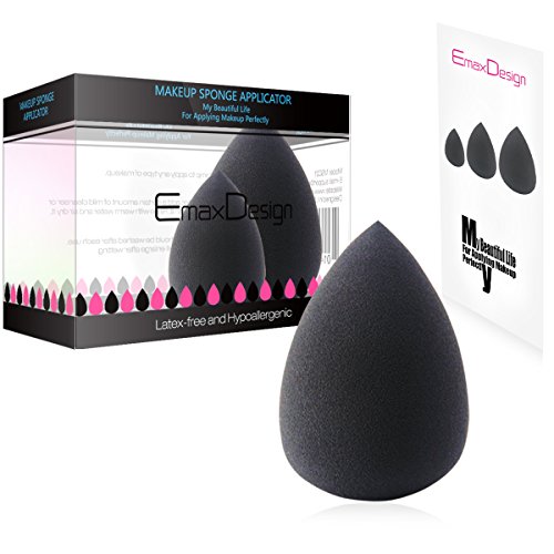EmaxDesign 3 pièces Blender éponge de maquillage, fond de teint Blush Estompeur Correcteur Yeux Visage Poudre Crème…