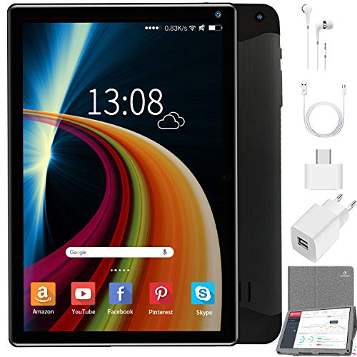 Tablette Tactile 9 Pouces Pas Cher WiFi, 4-Core, 3Go RAM et 32Go ROM/128Go Android 9.0 Pie Logiciels éducatifs, Jeux…