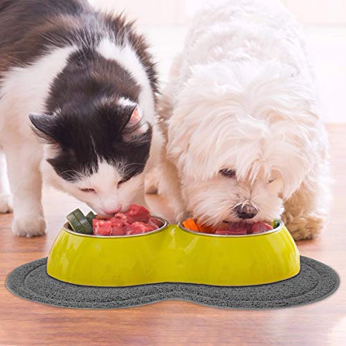 Tapis d’alimentation en silicone pour animaux, Tapis pour Gamelles de Chien Tapis d’alimentation PVC antidérapant…