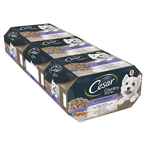 Cesar Country , Cuisine chien plateaux en sauce,Sélection spéciale, 8 x 150 g, lot de 3