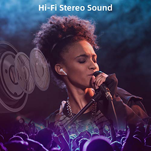 Acescreen Écouteurs Intra-Auriculaires sans Fil Bluetooth antibruit, Bluetooth V5.0 Stereo IPX5, étanches, idéals pour…