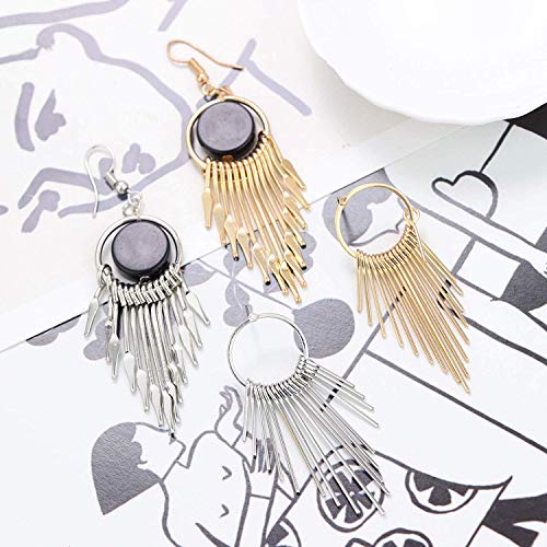 YADOCA 10 Paires Boucles d’Oreilles Pendante pour Femmes Filles Boucles d’Oreilles Boheme Vintage Plume Pompon Bijoux…