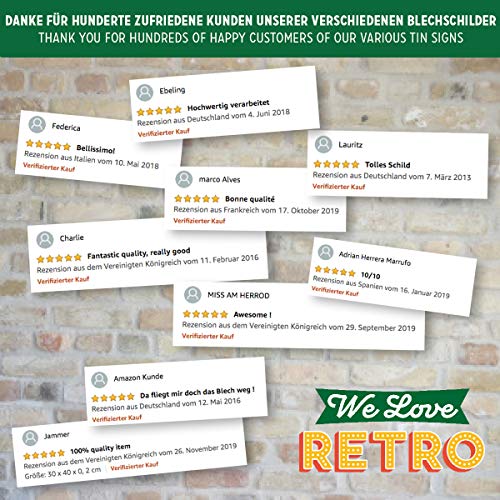 Nostalgic-Art Plaque Vintage Gaming in Progress – Idée de Cadeau pour Les Gamers, en métal, Design Retro pour la…