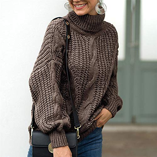XIAOHU Pull Winter Jumper Women Loose Pullover Sweater Turtleneck Sleeve Fashion Clothes for Female Winter Women