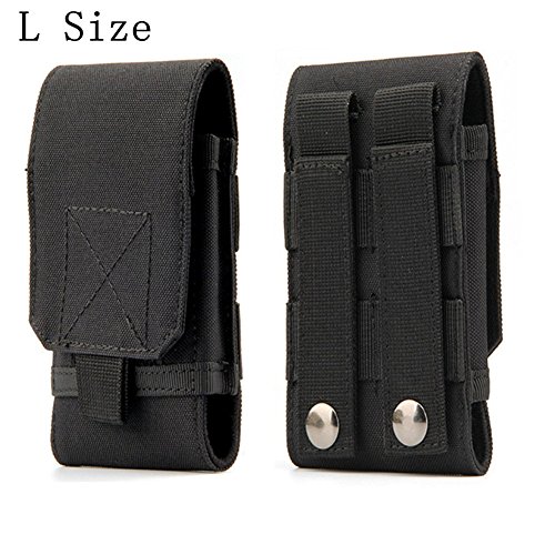 Tactical Molle Smartphone Holster, Universal Army Mobile Phone Belt Pouch EDC Security Pack Carry Accessory Kit Blowout…