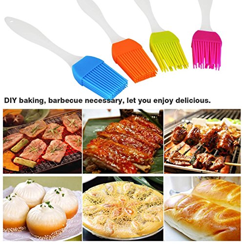 Beauty*Top*Picks Pastry Brush/Deallink Silicone Baking BBQ Brushes with 4 Colours/Soft, Durable Kitchen Utensil and…