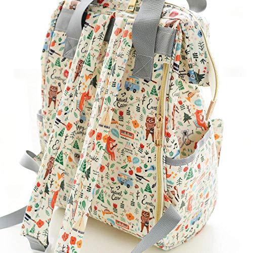 qiqiu Langer Pour Bébé Sac momie Sac multifonctionnel de grande capacité pour bébé Sac à langer pour bébé – Canard jaune…