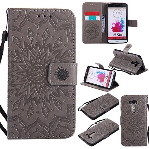 Nutbro LG G3 Custom Phone Cases, LG G3 Case, [Stand Feature] Premium Magnetic PU Leather Wallet with Card Slot Folio…