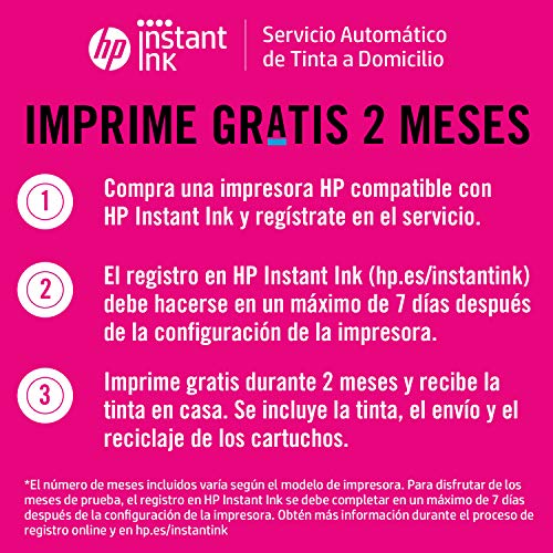 HP Deskjet 3760 Imprimante tout-en-un – Jet d’encre couleur – 4 mois d’ Instant ink inclus (Photocopie, Scan, Impression…