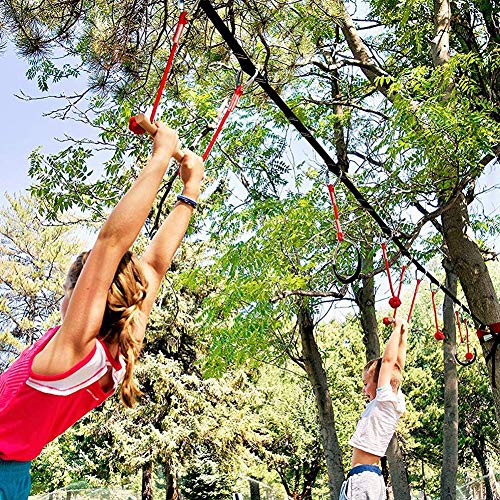 Ninja 13.5M Slackline Outdoor Tree Obstacles Suspendus Ligne Accessoires Play Set Ninja Line Obstacle Training Equipment…