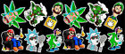 12 Cannabis Marijuana Weed Parody Vinyl Stickers