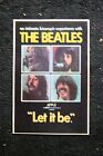 Beatles Poster Let is be–