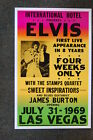 Elvis Tour Poster 1969 Las Vegas James Burton–