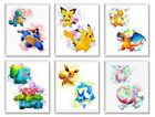 NEW Pepper & Moose 6 Assorted Pokemon Poster Wall Decors 8″ x 10″, Unframed