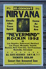 Nirvana Concert Tour poster 1992–