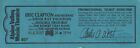 STEVIE Ray VAUGHAN & ERIC CLAPTON 1990 Ticket Voucher Last Performance