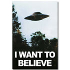 The X-Files I Want To Believe TV Art Silk Fabric Poster 12×18 24×36 inch
