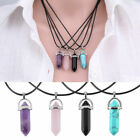 Fashion Crystal Quartz Point Hexagonal Healing Pendant Chakra Necklace Gemstone