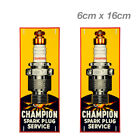 Champion Spark Plug Service Sign Vintage Rusty Laptop , Car Vinyl Sticker