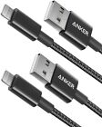 Anker 2-Pack Premium Double-Braided Nylon Lightning Cable, Apple MFi Certified